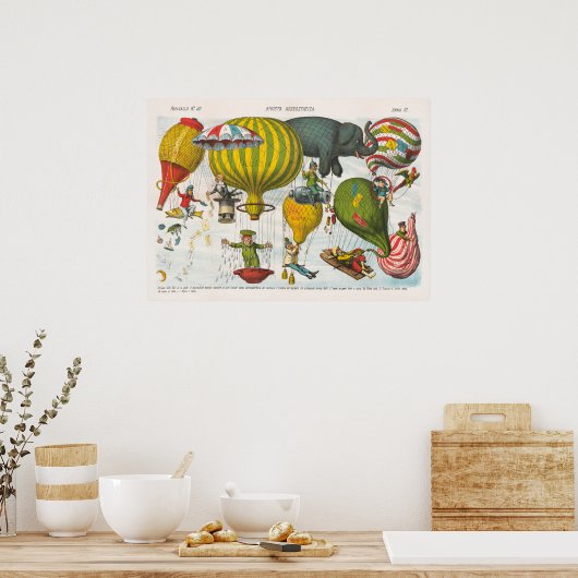 Poster Couverture vintage du journal (Cuisine)