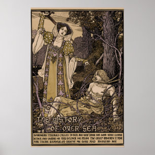 Poster Couverture vintage Louis Rhead pour l'histoire de