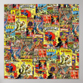 Poster Couvertures comiques vintages (Devant)