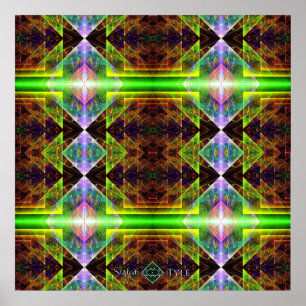 Poster Couvre-lit prisme triangulaire