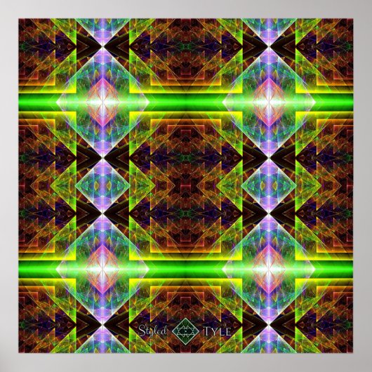 Poster Couvre-lit prisme triangulaire (Devant)