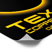 Poster Cove Texas Tx Total Solar Eclipse 2024 (Coin)