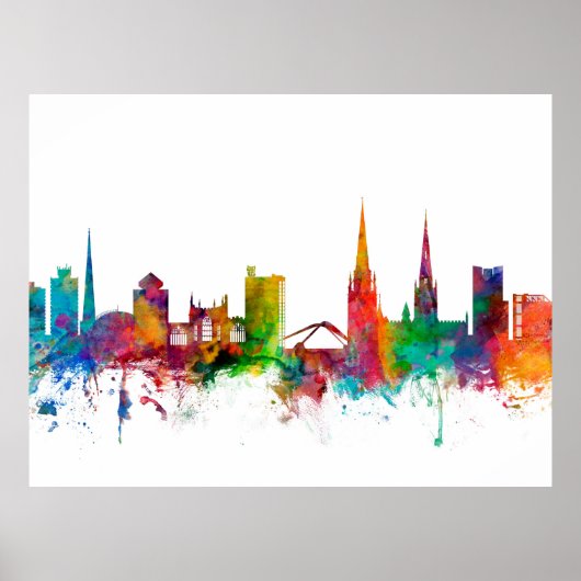 Poster Coventry England (Devant)