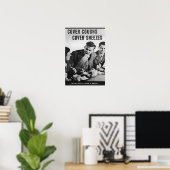 Poster Cover Coughs, Cover Sneezes (Bureau à domicile)