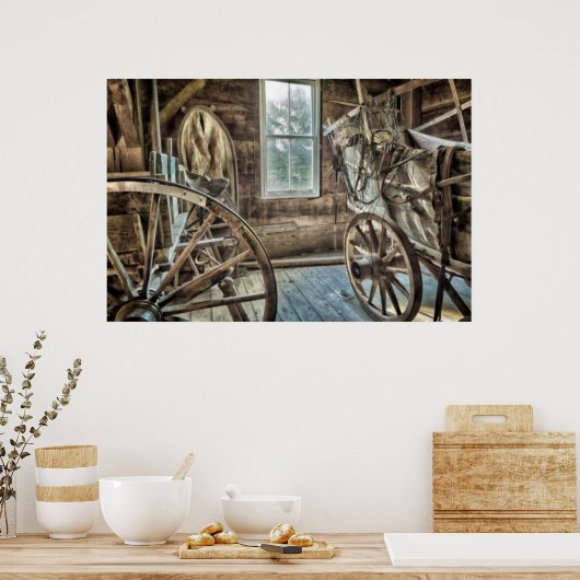 Poster Covered wagon (Cuisine)