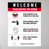 POSTER COVID ENTRANCE (Voorkant)