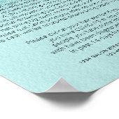 Poster Covid Health Safety Turquoise Blue Parties scintil (Coin)