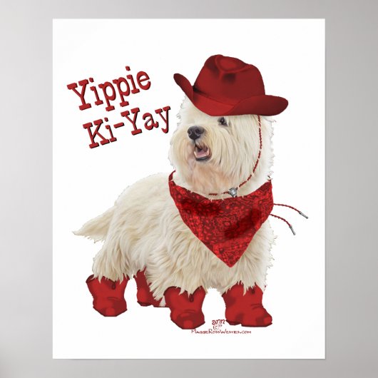 Poster Cow-boy en bottes (Devant)