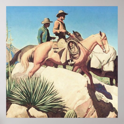 Poster « Cow Country » par Maynard Dixon (Devant)