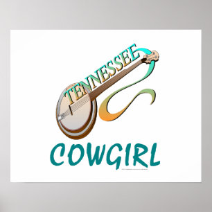 Poster Cow-girl du Tennessee de PIÈCE EN T