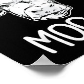 Poster Cow Just A Little Moo-dy Funny Cow Lover (Coin)