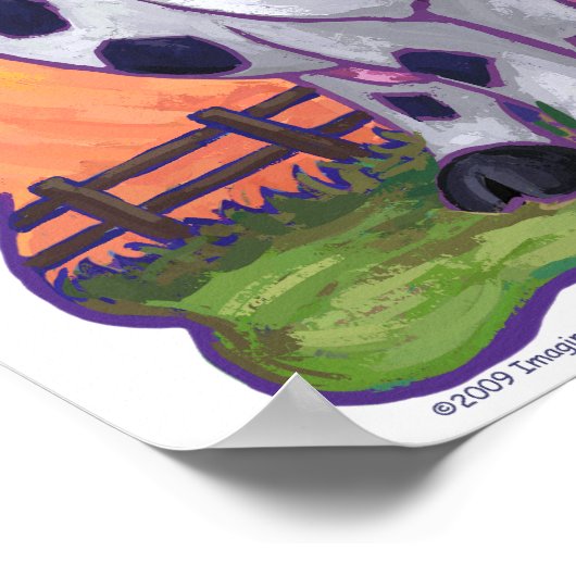 Poster Cow Party Center (Coin)