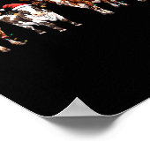 Poster Cow Reindeer Santa Hat Christmas Light Funny Cows  (Coin)