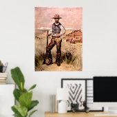 Poster Cowboy (Bureau à domicile)
