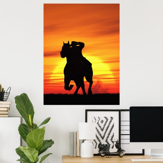 Poster Cowboy (Bureau à domicile)