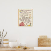 Poster Cowboy 10 Commandments - Farm Fun (large) (Cuisine)