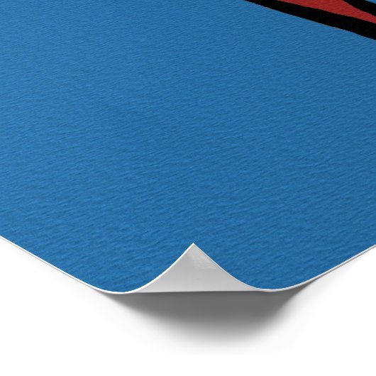 Poster Cowboy à cheval Abstrait 2 (Coin)