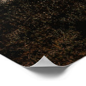 Poster Cowboy à cheval sur la ligne d'incendie d'un Prair (Coin)