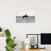 Poster Cowboy à cheval sur un bouchon (Bureau à domicile)