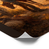 Poster Cowboy adjusting saddle at sunrise (Coin)