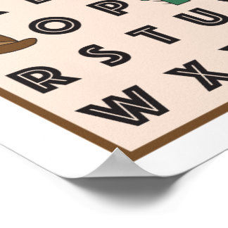 Poster Cowboy Alphabet