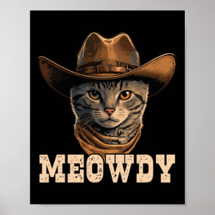 Poster Cowboy Chat Meowdy 1