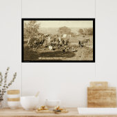 Poster Cowboy Chuckwagon SD 1887 (Cuisine)