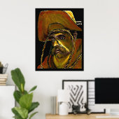 Poster Cowboy d'affiche avec la corde (Bureau à domicile)