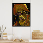 Poster Cowboy d'affiche avec la corde (Cuisine)