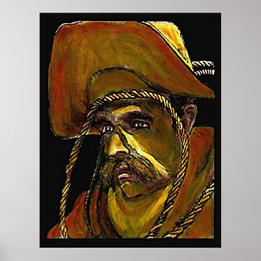 Poster Cowboy d'affiche avec la corde (Devant)