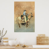 Poster Cowboy et son Appaloosa (Cuisine)