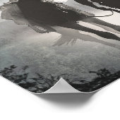 Poster Cowboy Horse Silhouette Découpage Imprimer (Coin)