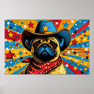 POSTER COWBOY JUSQU'À 3