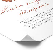 Poster Cowboy - Late night diapers game (Coin)