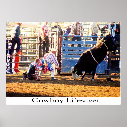 Poster Cowboy Lifesaver (Devant)