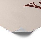 Poster Cowboy occidental personnalisable (Coin)
