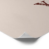 Poster Cowboy occidental personnalisable (Coin)