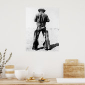 Poster Cowboy Portant Des Chaussures Vintage (Cuisine)