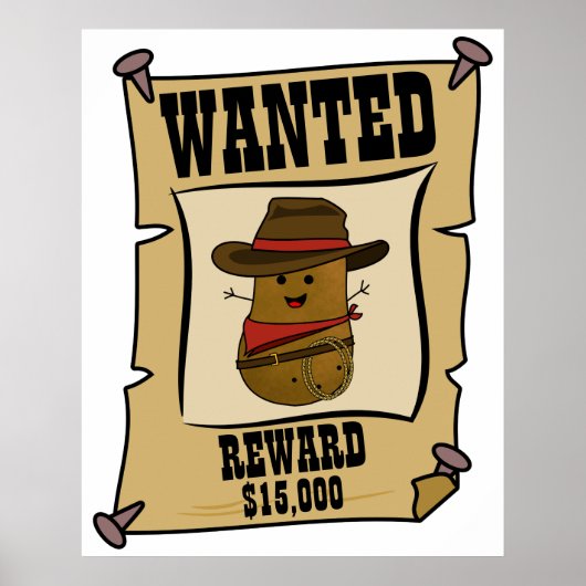 Poster Cowboy Potato recherché (Devant)
