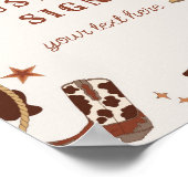 Poster Cowboy Rodeo anniversaire Wild west Panneau person (Coin)