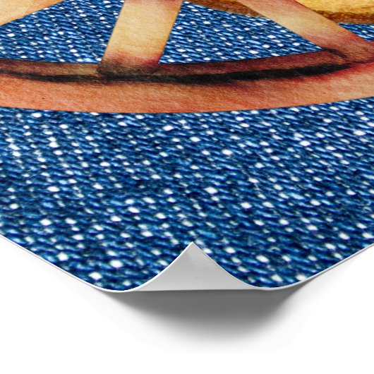 Poster Cowboy rodéo chevaux équestre sauvage ouest fête (Coin)