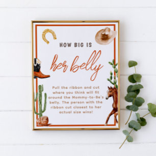 Poster Cowboy Rodeo Quelle est la taille de son Baby show