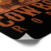 Poster Cowboy Rodeo Western Texan Cadeau Horseck équitati (Coin)