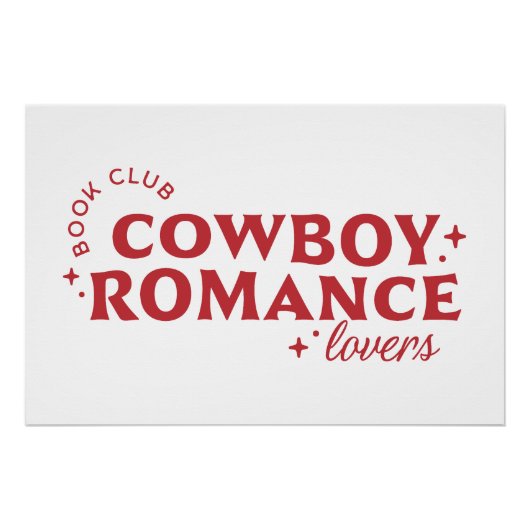 Poster Cowboy romance club de lecture (Devant)