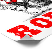 Poster Cowboy Santa Riding Reindeer North Le Rodeo Christ (Coin)