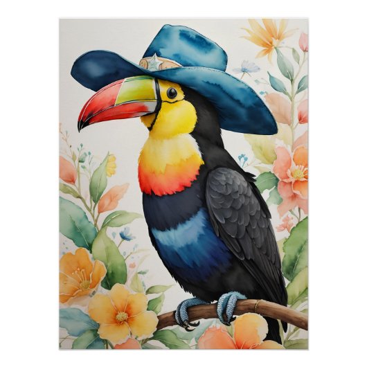 Poster Cowboy Toucan (Devant)
