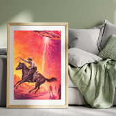 Poster Cowboy UFO Encounter – Vintage Sci-Fi