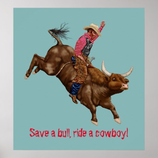 Poster Cowboy vintage (Devant)