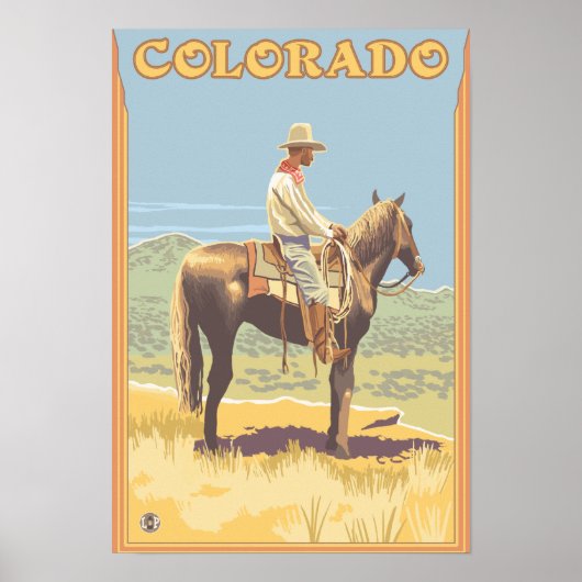 Poster Cowboy (Vue latérale) Colorado (Devant)