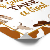 Poster Cowboy Western One Is Sweet Please take a Treat (Coin)
